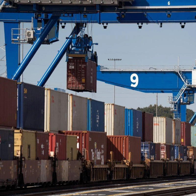 Shipping Containers By Rail